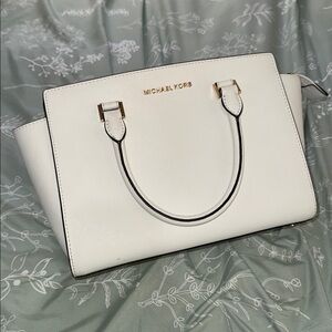 Michael Kors Cream Satchel